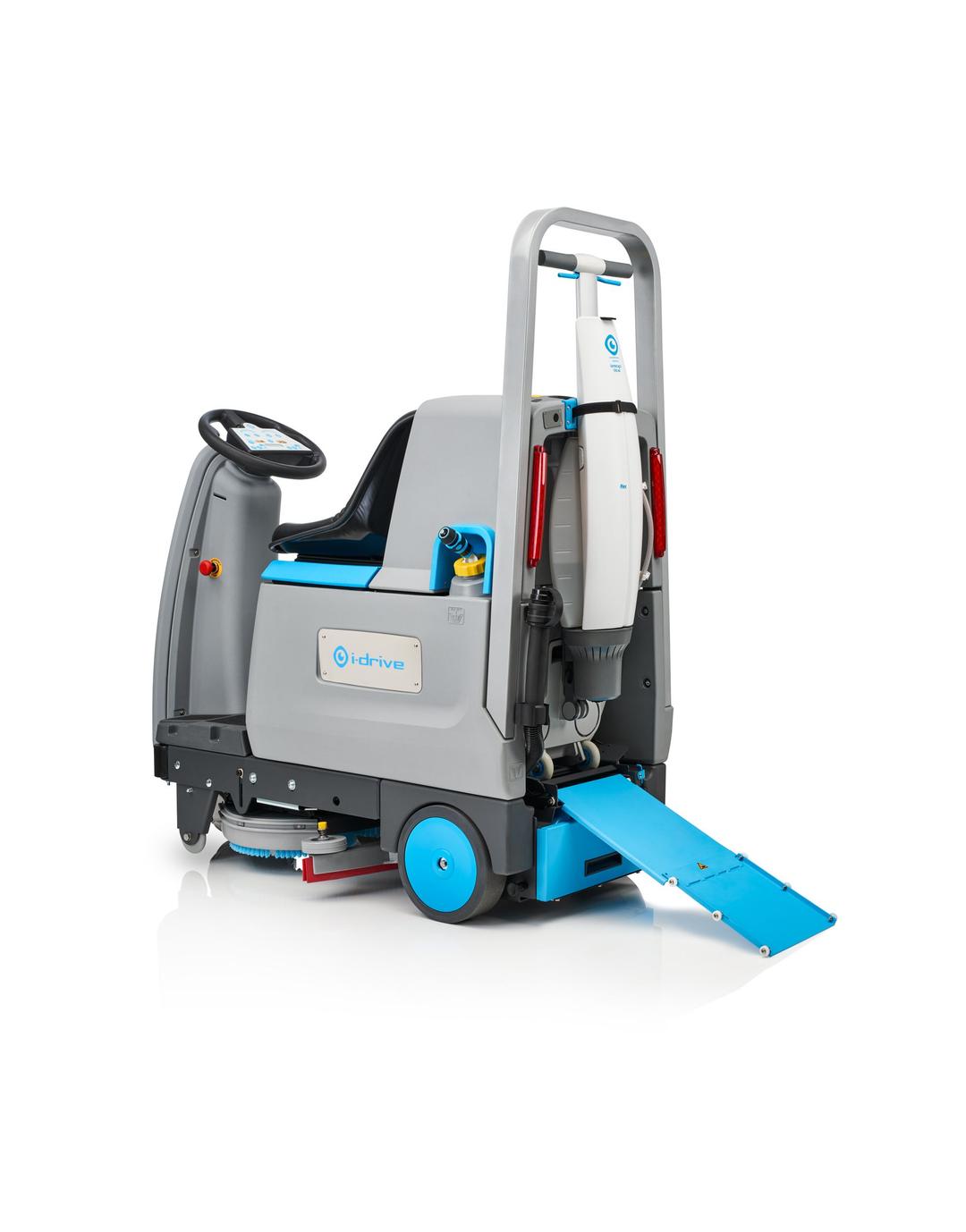 i-drive with i-mop - automatic walk behind floor scrubbers