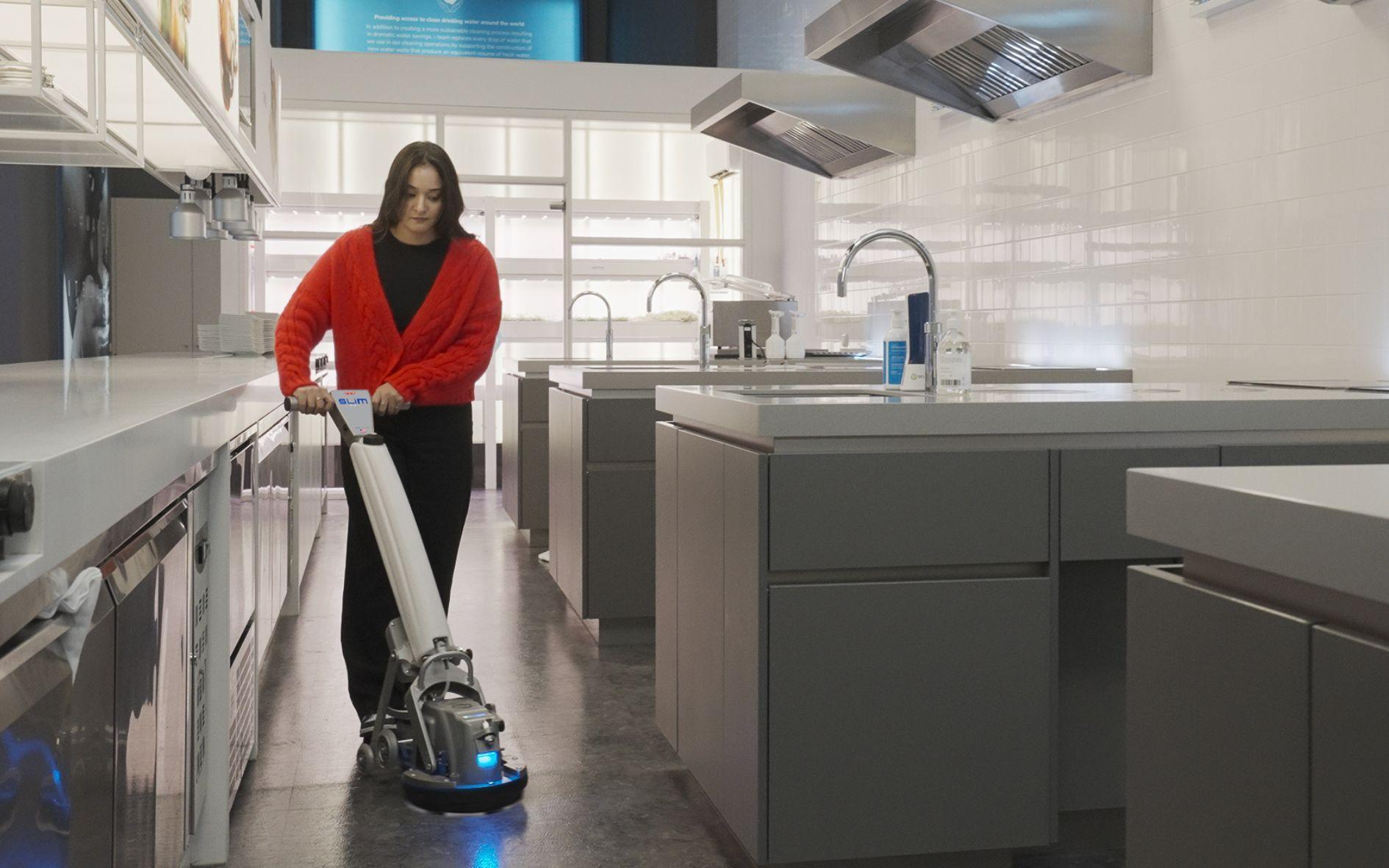 ORBOT Slim: Compact Orbital Floor Cleaning Machine for Small Space Cleaning 